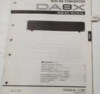 Yamaha DA8X SCH DA Converter Service Manual (Vintage)