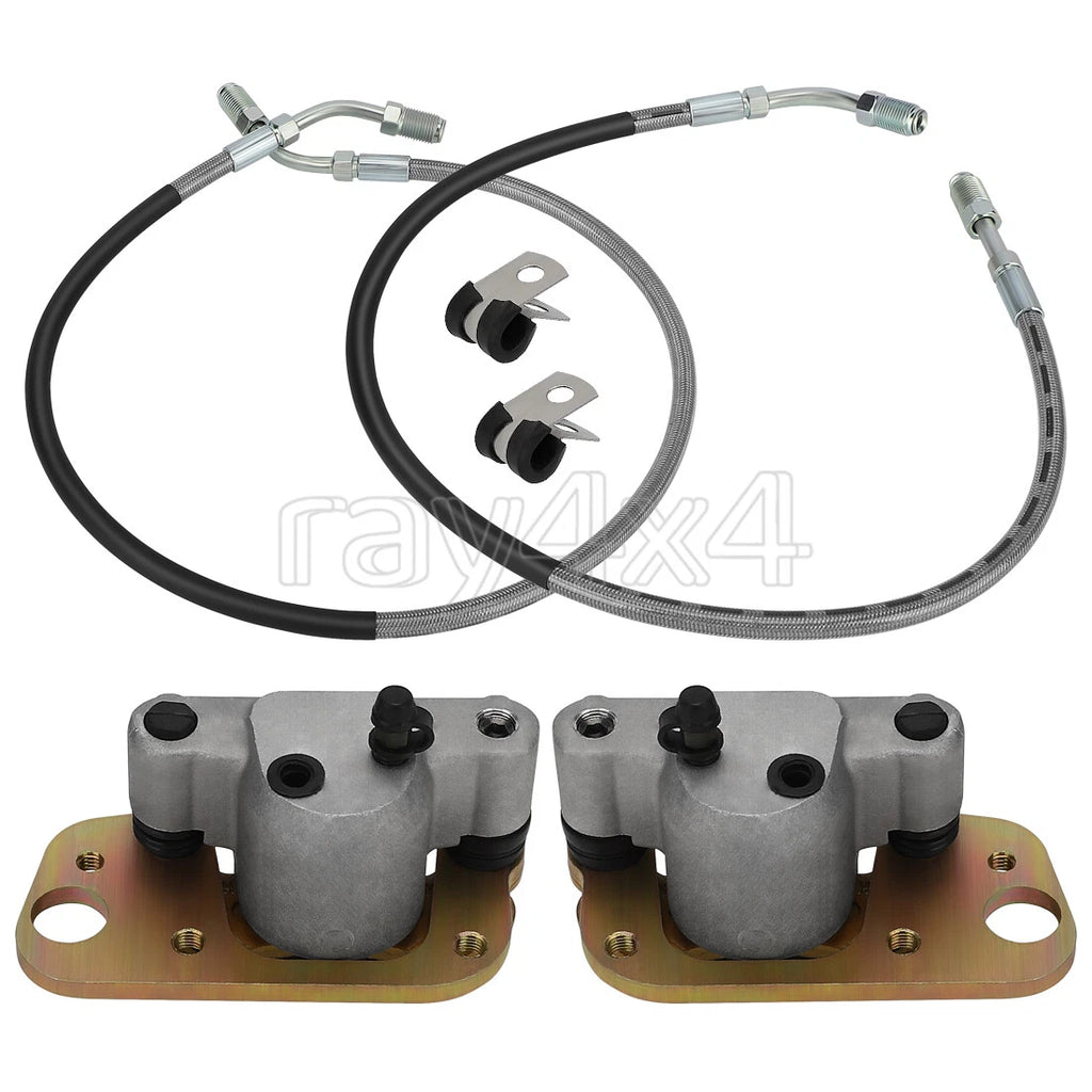Front Brake Calipers w/Lines for Polaris Trail Boss/Magnum/Xpedition 325 (2000)