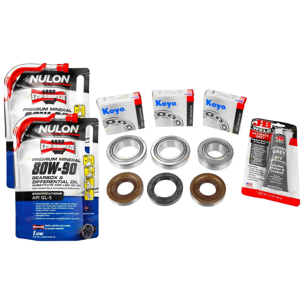 Front Diff Bearings Seals & Oil Kit for Pajero (1983 - 1990)