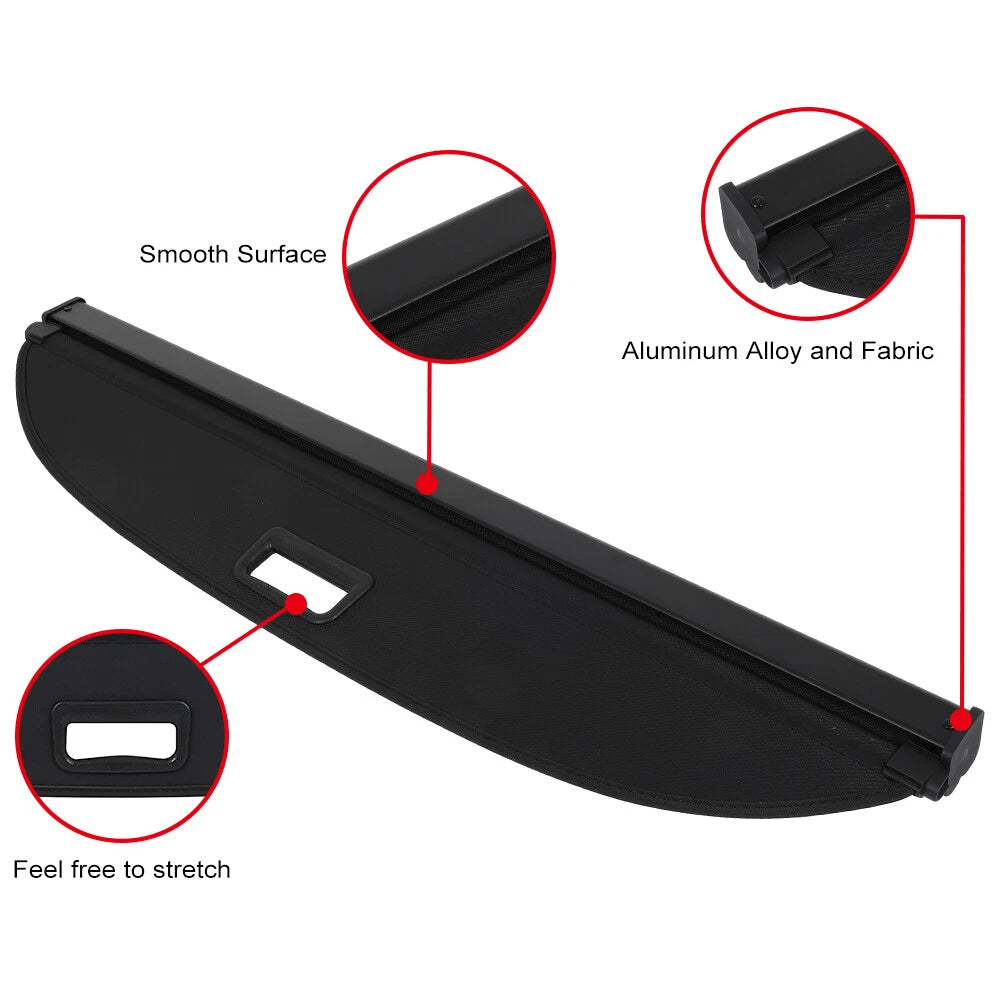 Retractable Rear Cargo Security Trunk Cover for Nissan Kicks (2018–2024)