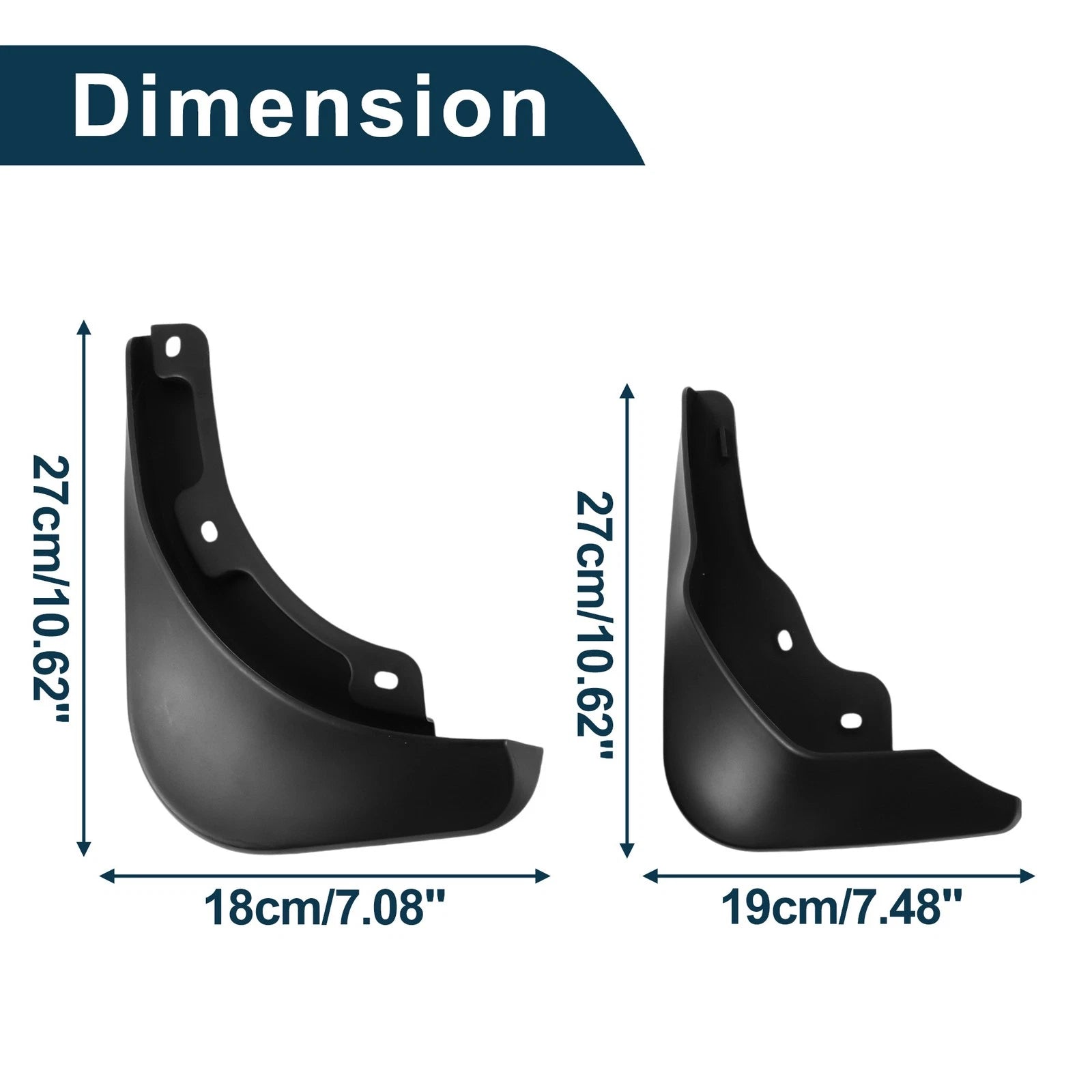Set of 4 Mud Flaps Splash Guards for Volkswagen Magotan (2011–2016)