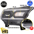 LED Headlight for Dodge Durango (2021–2024) Black Passenger RH