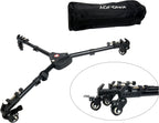 Tripod Dolly with Quick-Lock Wheels & Adjustable Legs for Photography