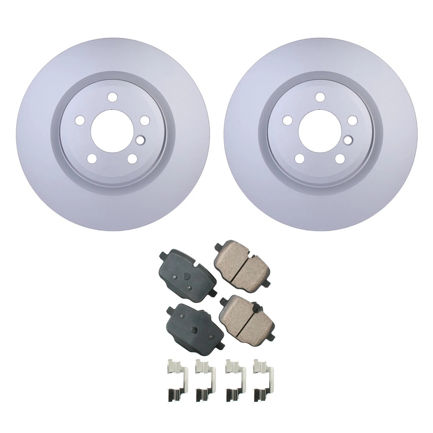 Hella Rear Rotor & Akebono EURO Ceramic Disc Brake Pad Kit for BMW F06 (2012–2018)