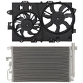 AC Condenser Cooling Fan Kit for Pontiac Torrent Chevrolet Equinox (2006–2008)