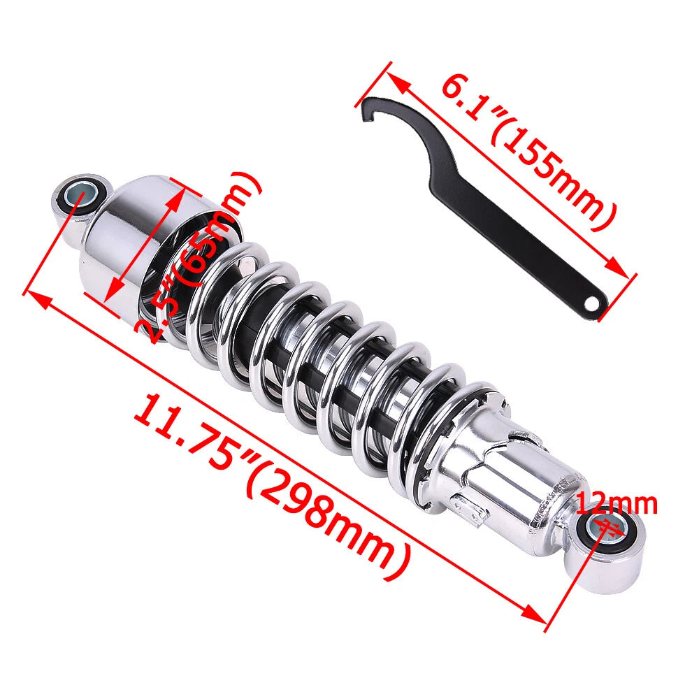 11.75" Rear Shocks for Harley Road King Electra Street Glide (1980–Present)