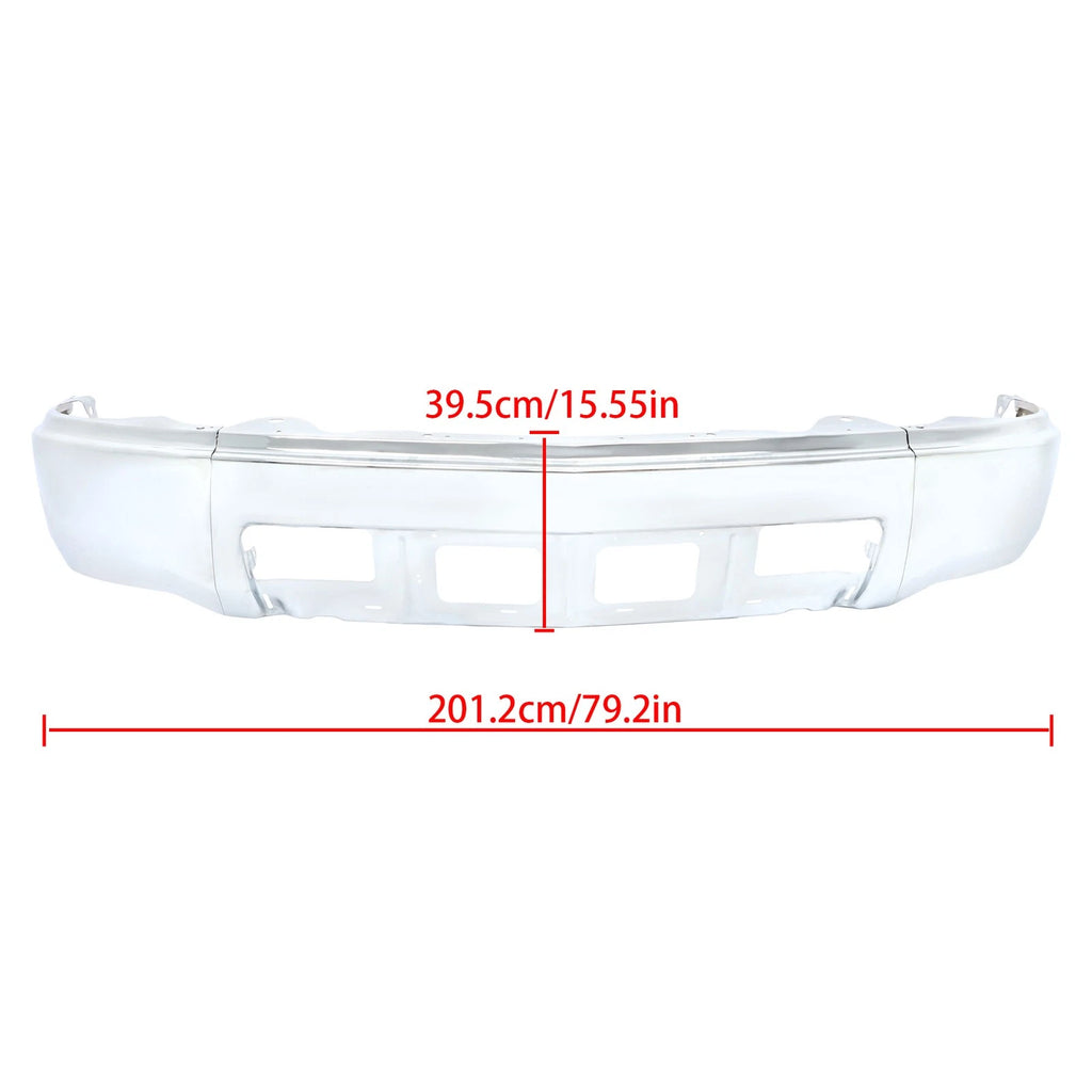 Chrome Split-Type Front Bumper for Chevrolet Silverado 1500 (2014-2015)