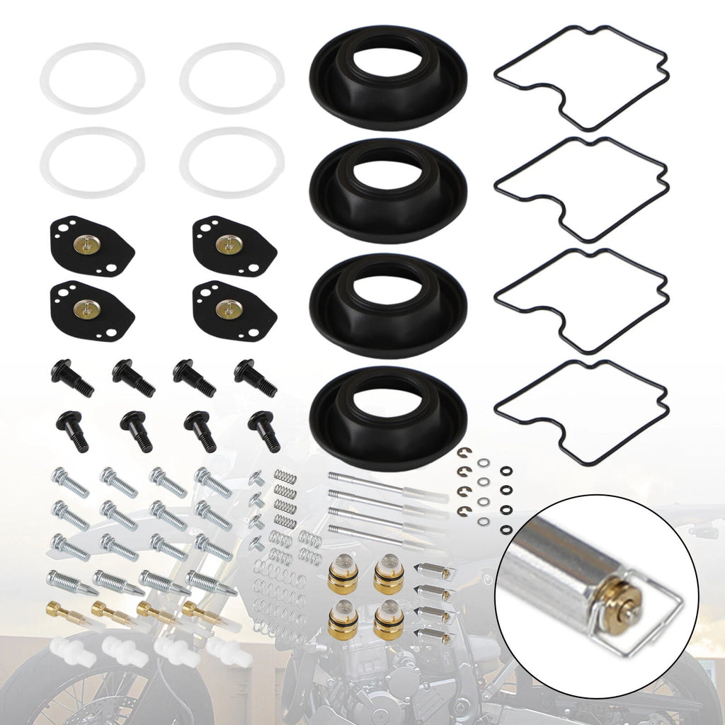 4X Carburetor Rebuild Repair Kit for Suzuki DRZ400 (2000–2023)