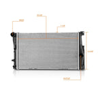 Aluminum Core Radiator DPI-13353 for BMW 528i xDrive (2012–2016)