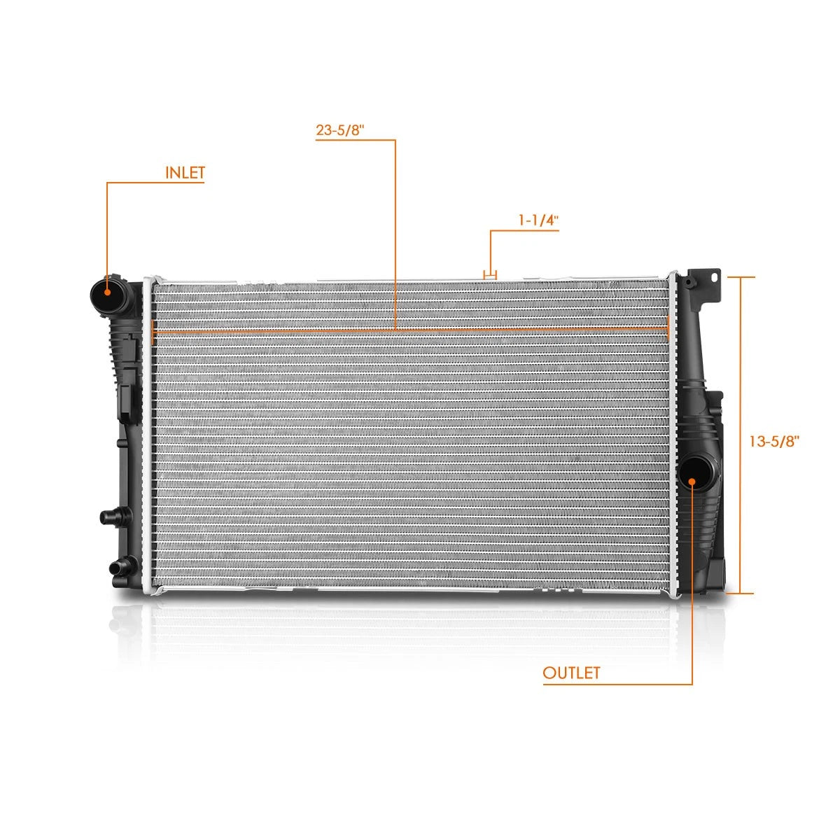Aluminum Core Radiator DPI-13353 for BMW 528i xDrive (2012–2016)