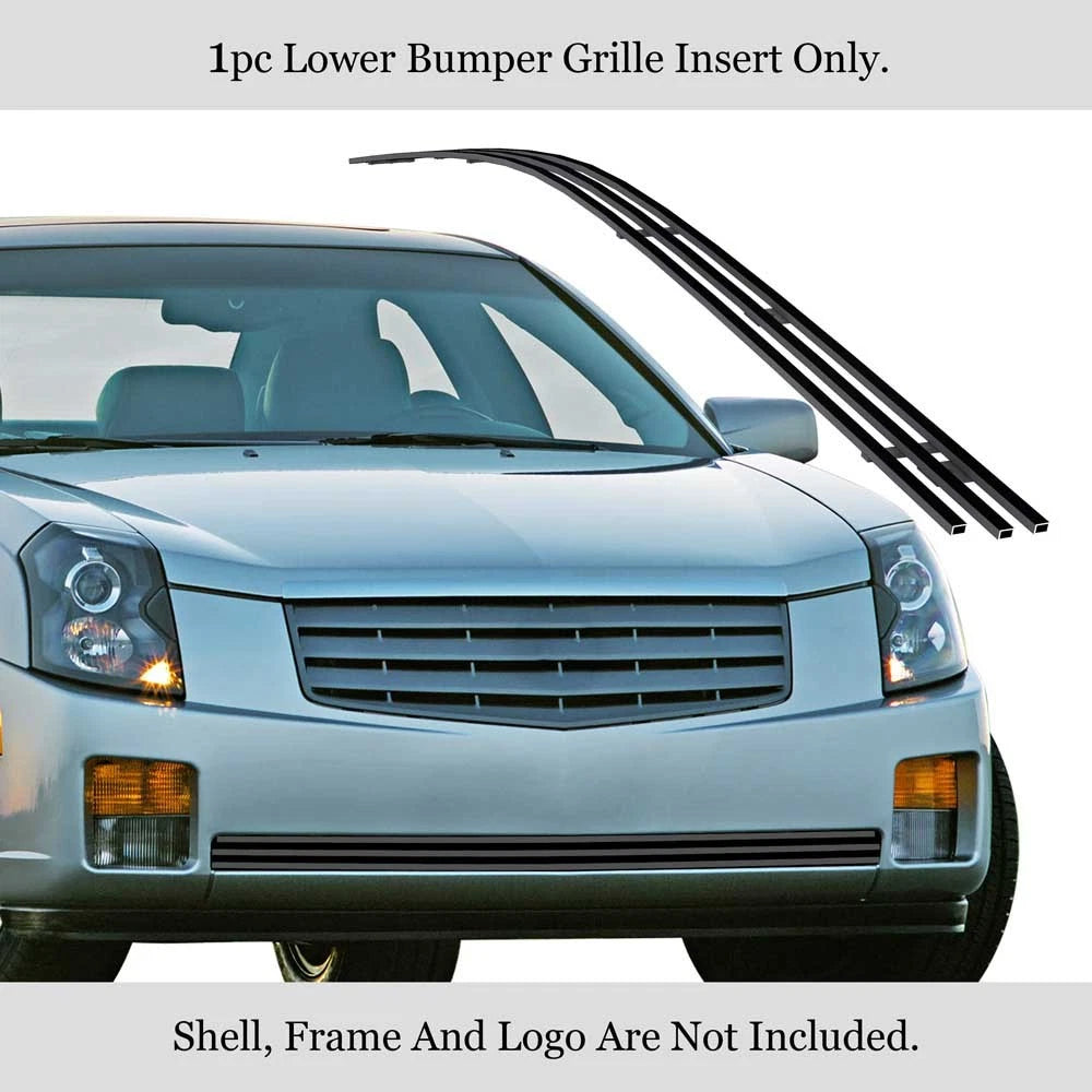 Black Lower Bumper Billet Grille Insert for Cadillac CTS (2003-2007)