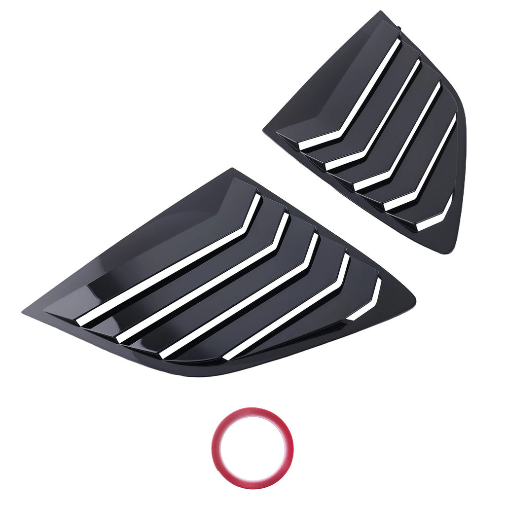 ABS Side Window Louvers for Honda CR-V (2023–2024) Black Gloss