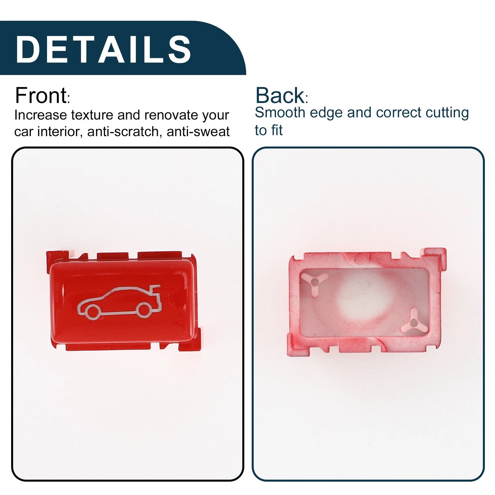 Tailgate Switch Button Cover for BMW 1 2 3 4 5 6 7 X1 X3 Series (Red)