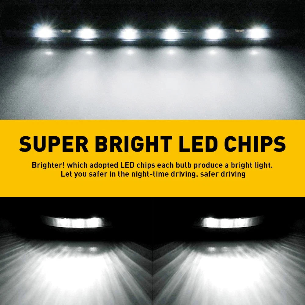 White LED Roof Top Running Cab Lights for Chevy GMC 2500/3500 (2007–2022) EXV