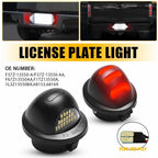 Red LED License Plate Light with Wiring Harness for Ford F150 250 350