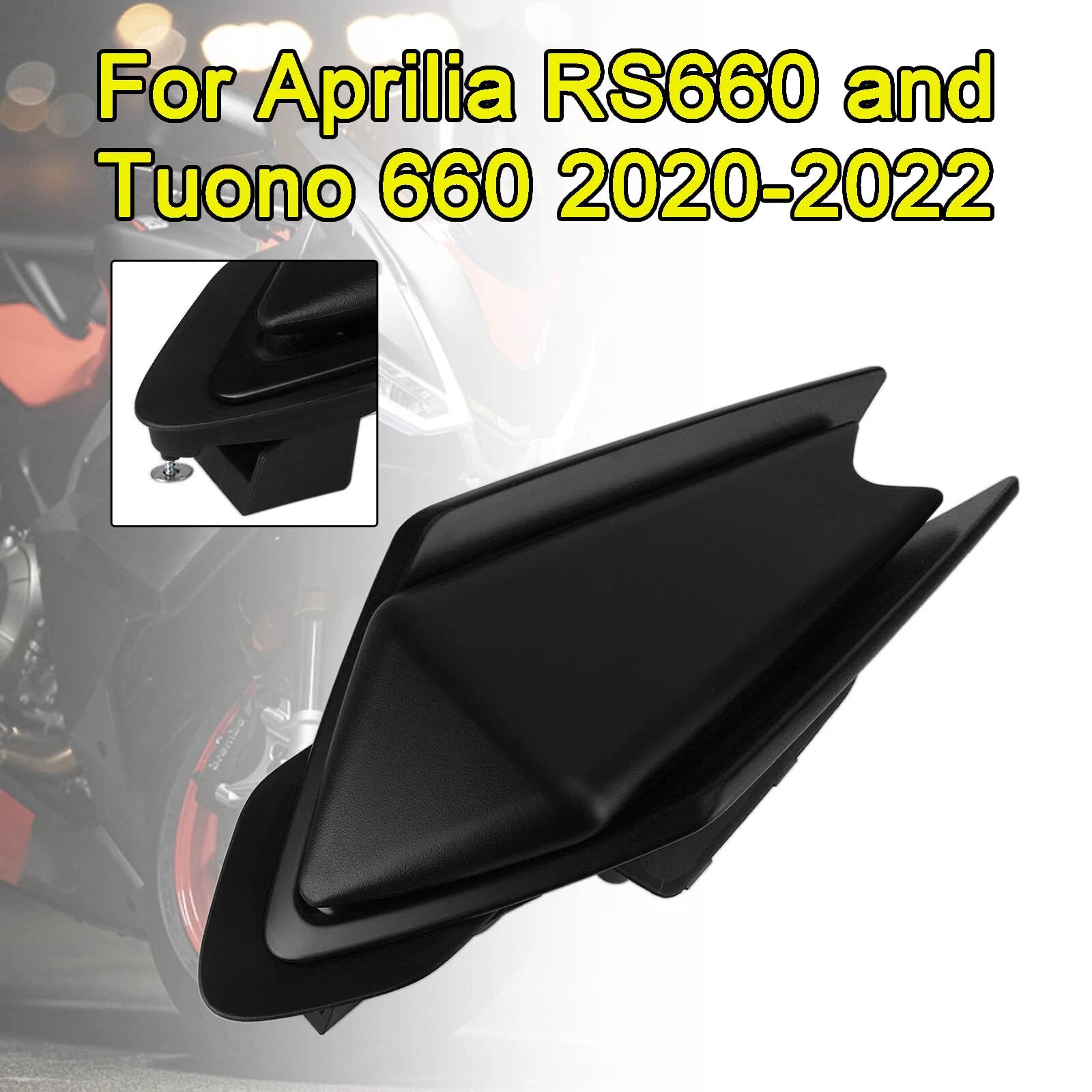 Rear Cowl Tail Fairing Cover for Aprilia RS660 RSV4 Tuono 660 (2020–2022) Black