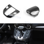 Carbon Fiber Black Center Gear Shift Panel for Honda CR-V (2017–2022)