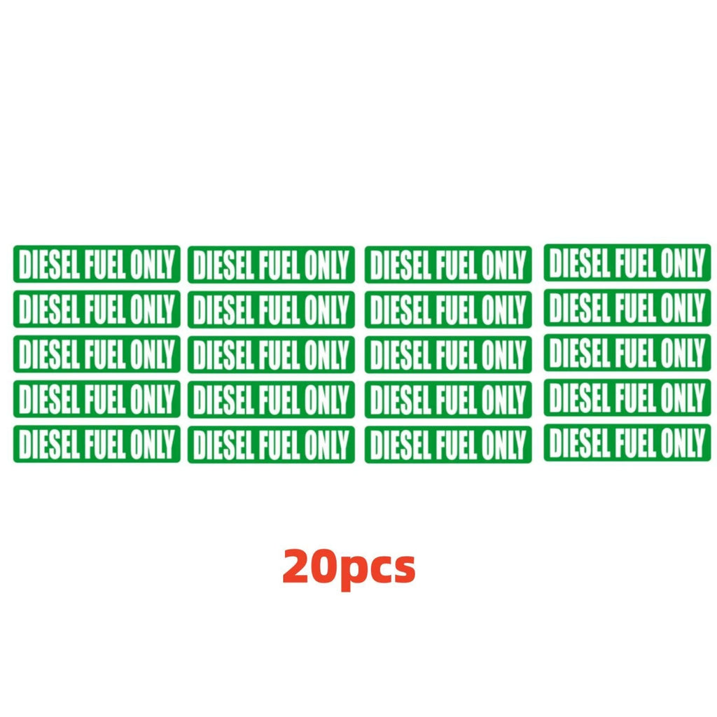 20x Diesel Fuel Only Sticker Decal for Fuel Door (0.75" Wide)