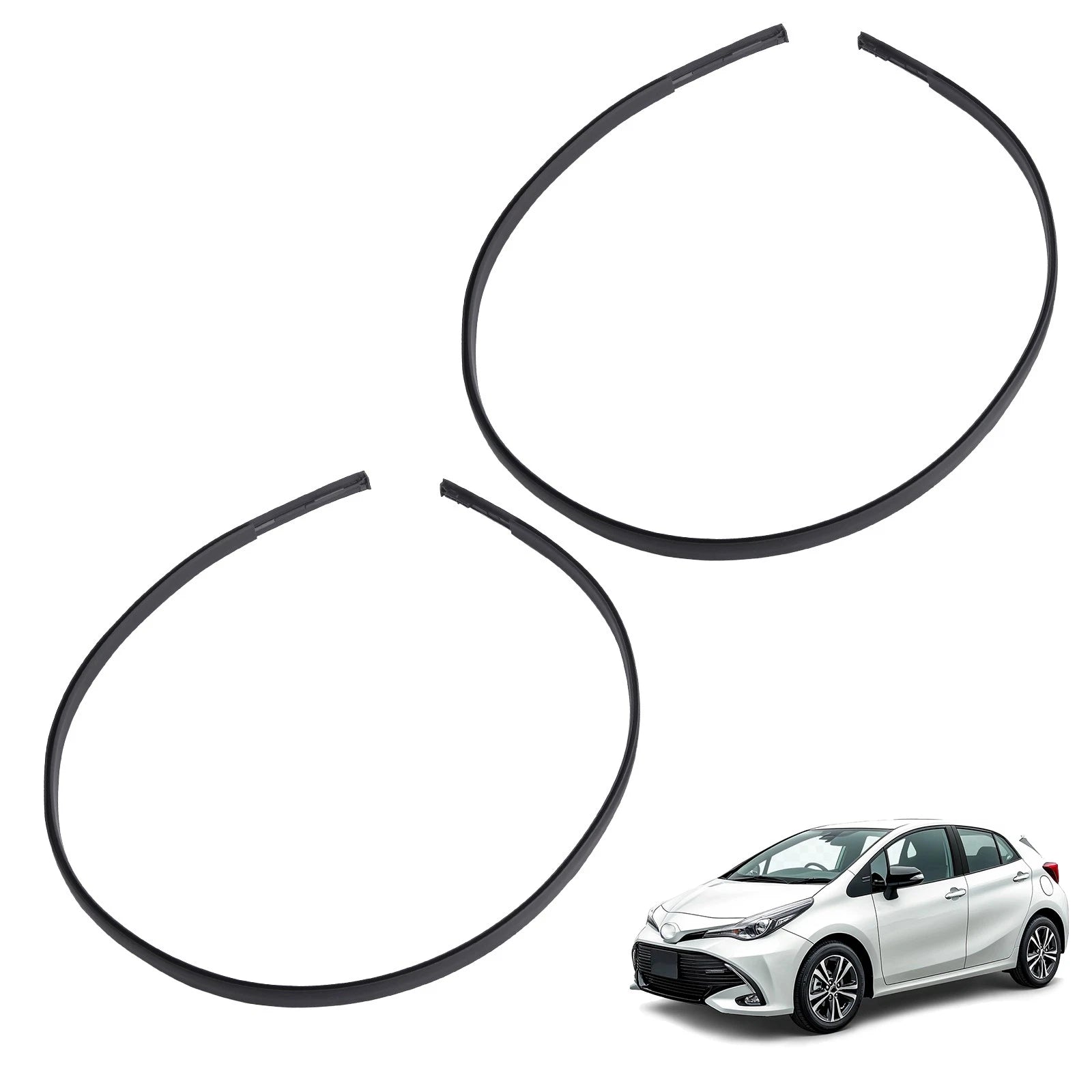 2X Roof Molding Trim for Toyota Prius C (2012-2019)