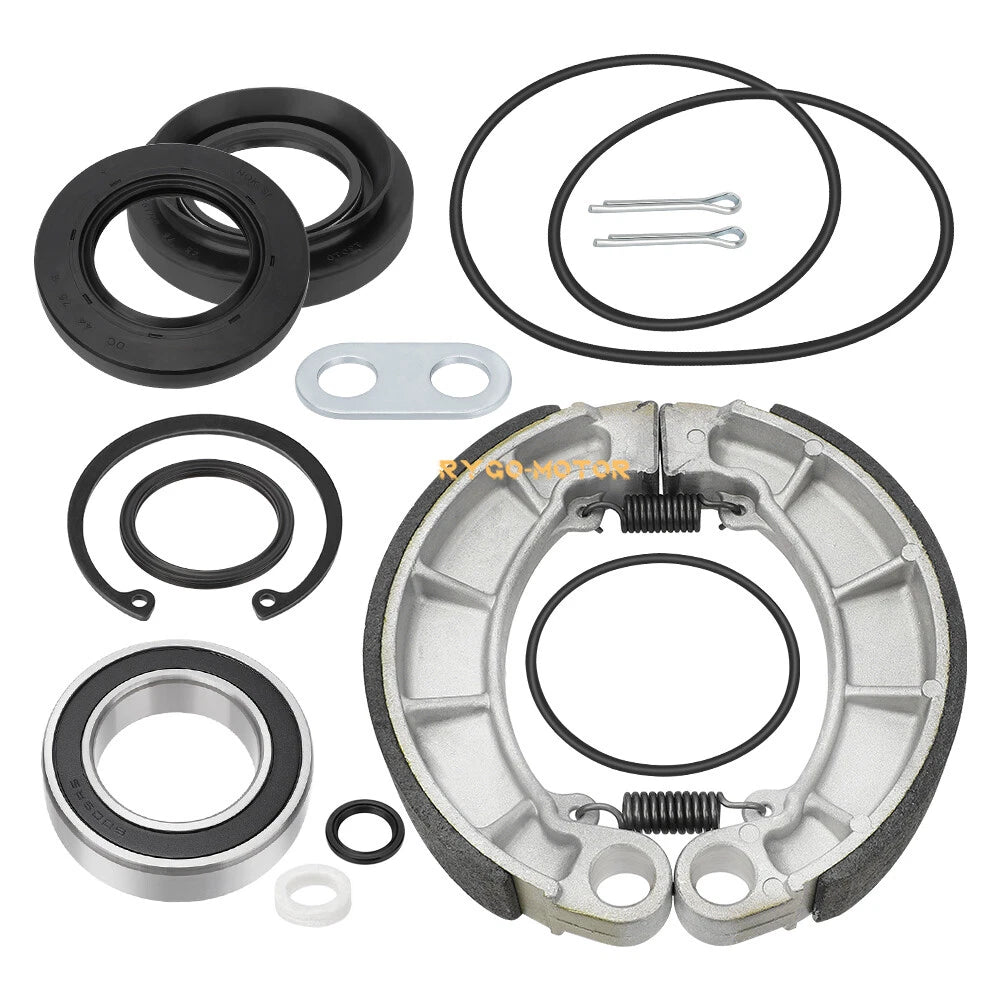 Rear Brake Drum Bearing Seals Shoes Pin Kits for Honda Rancher TRX420 (2007–2013)