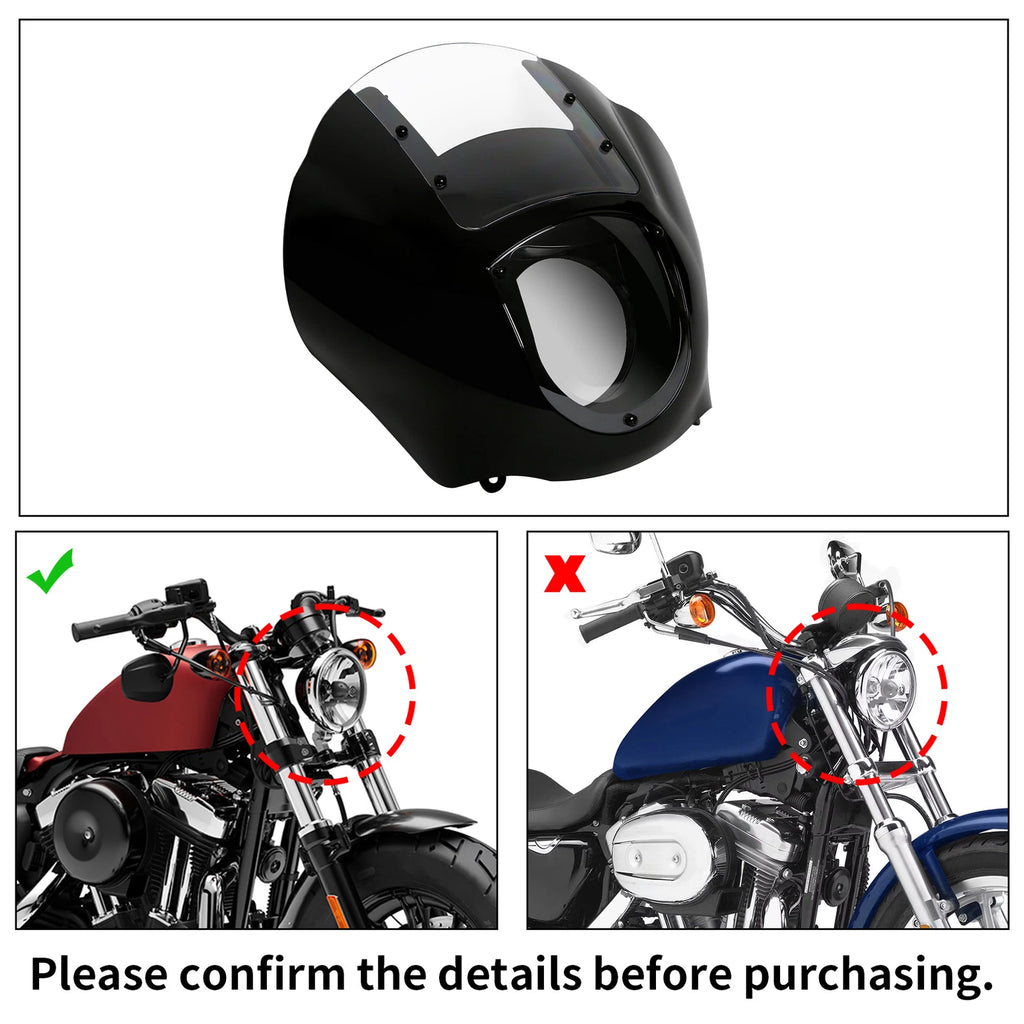 Quarter Fairing Windshield Kit for Harley Sportster Dyna