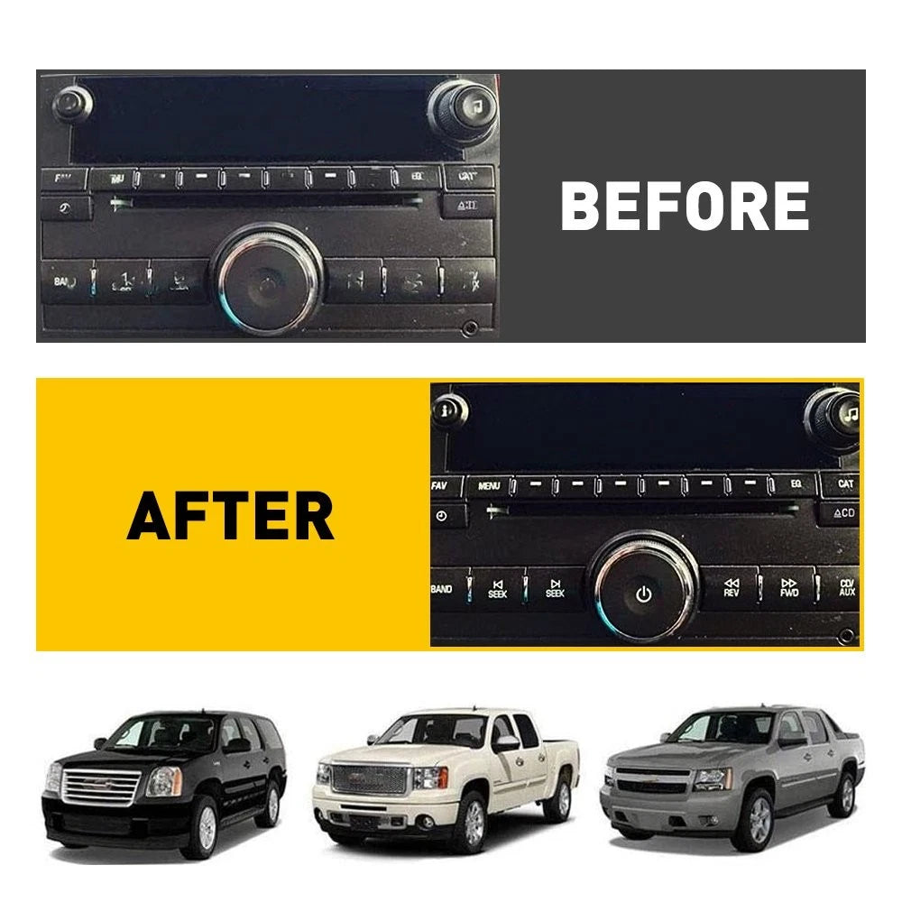 A/C Climate Control Button Repair Decals for GMC EOE
