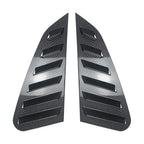 2X Carbon Fiber Look Rear Window Louvers for Subaru WRX (2011–2014)