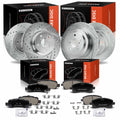 Set of 4 Drilled Brake Rotors & Ceramic Pads for Subaru Outback (2000)