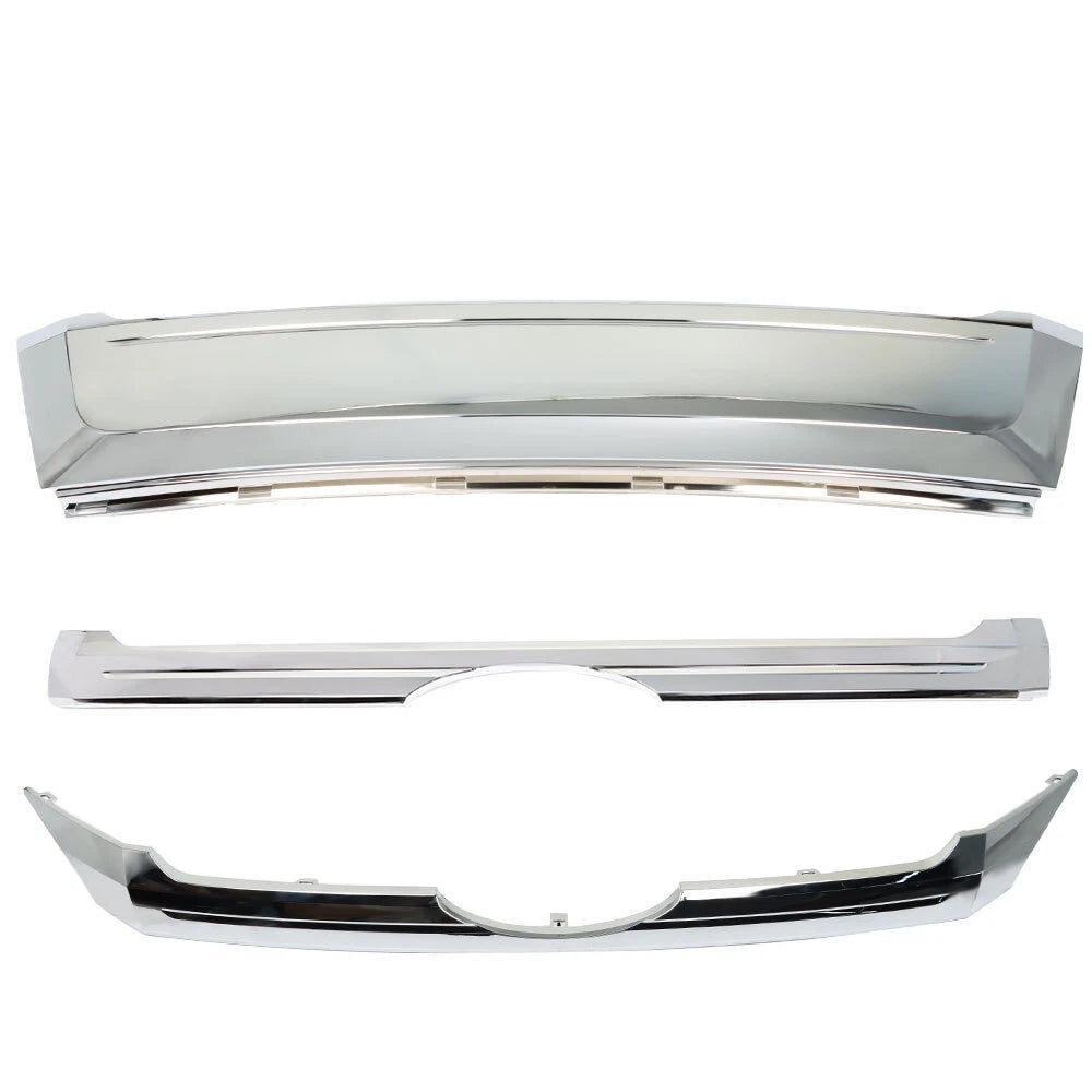 Set of 3 Chrome Grille Trim for Ford Edge (2011â2014)