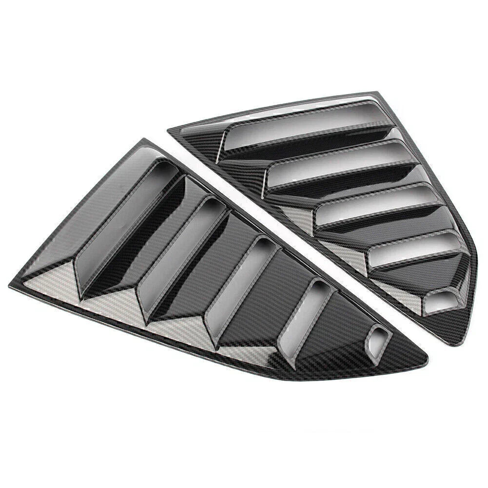 Carbon Fiber Rear Side Window Louver Covers for Chevy Camaro (2016-2018)