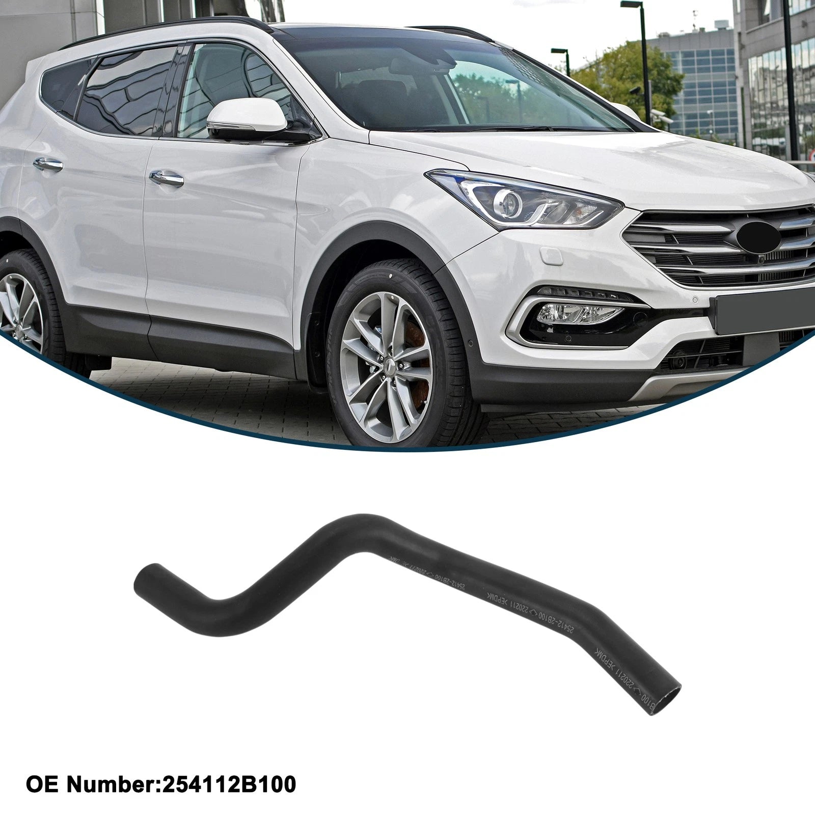Radiator Hose No. 254112B100 for Hyundai Santa Fe (2006) Rubber