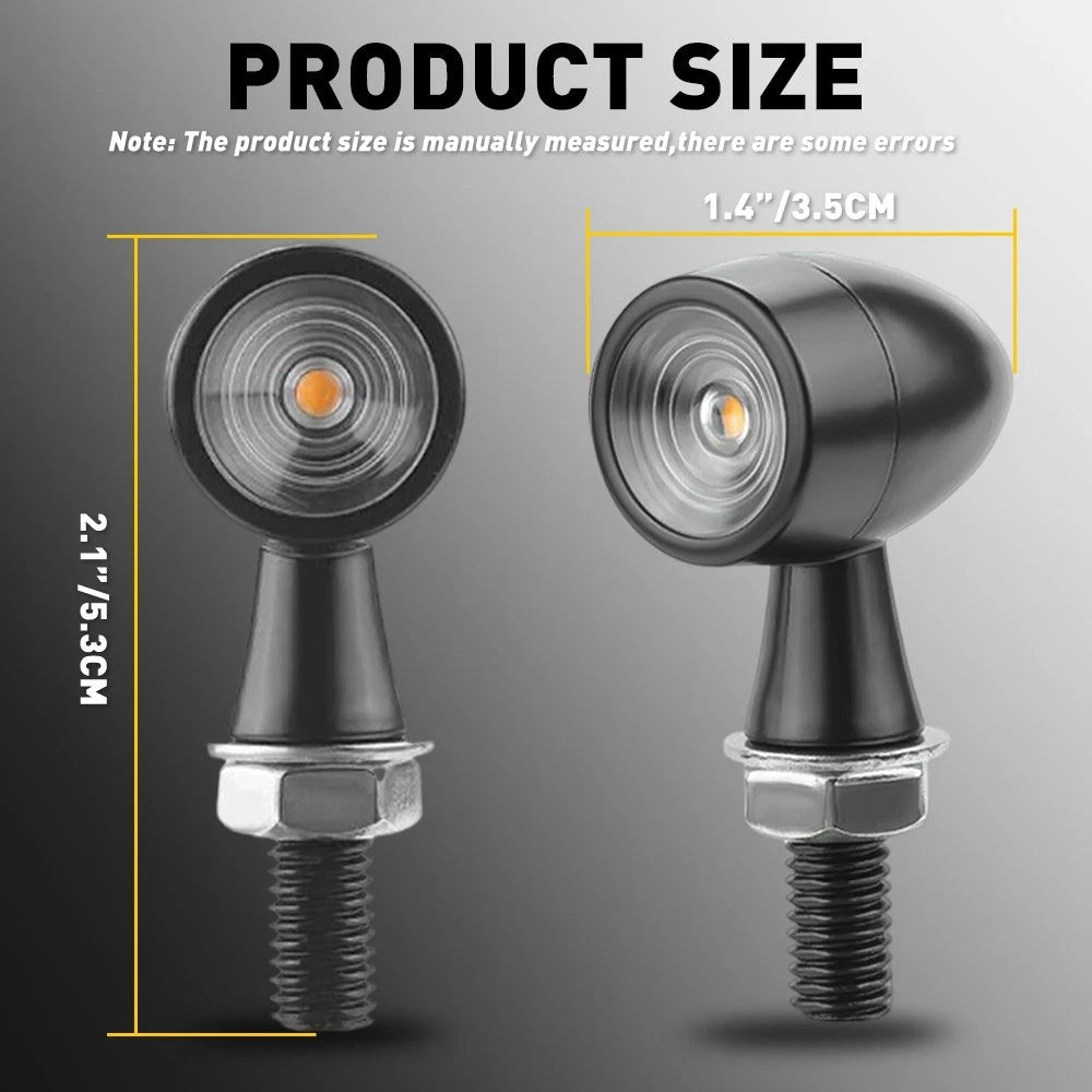 LED Bullet Turn Signals for Honda V Motorcycle (Year Range Not Specified)