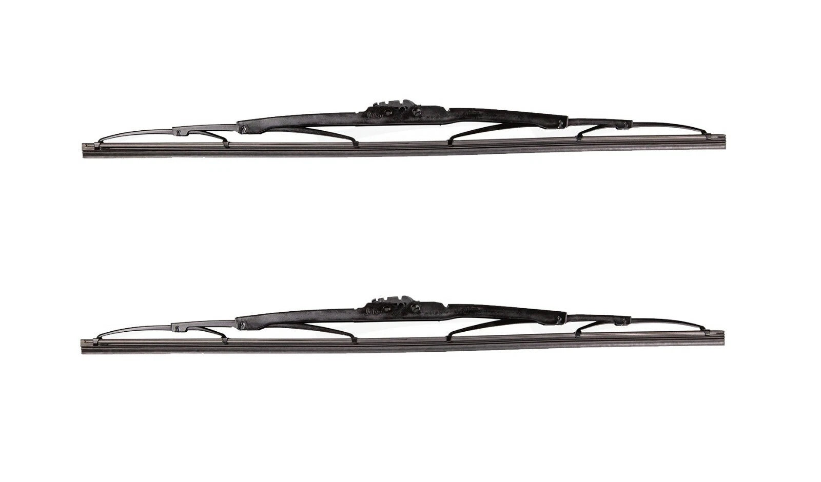 Set of 2 Valeo 24" Traditional Titanium Windshield Wiper Blades for