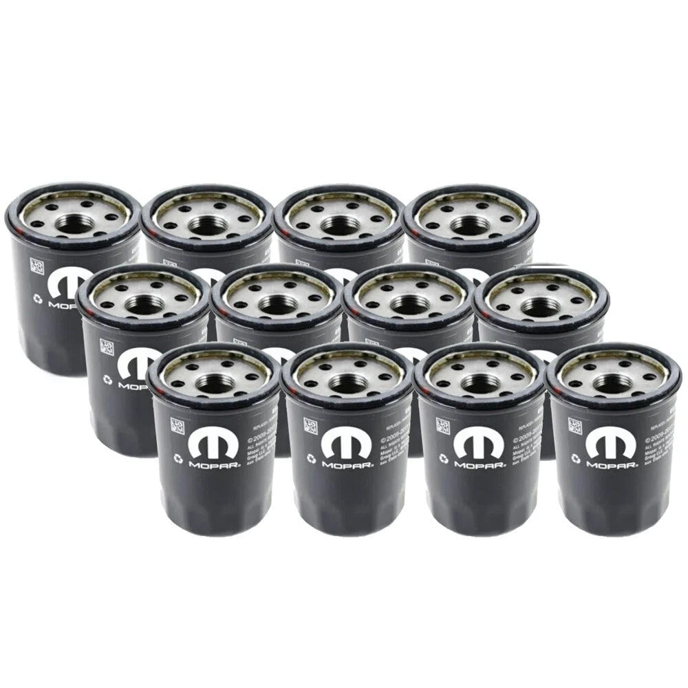 Set of 12 Engine Oil Filters for Chrysler Dodge 2.4L L4