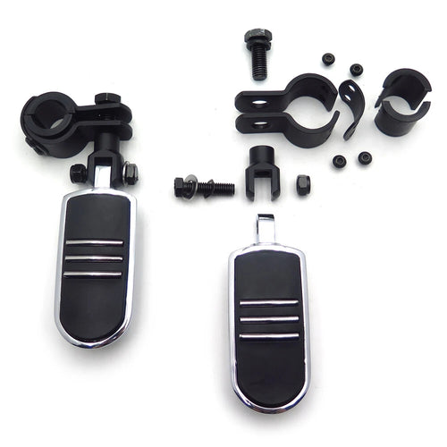 1 Pair Foot Pegs for Harley Honda Yamaha (1", 1-1/4", 25mm, 32mm)