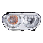 Replacement Driver Side Halogen Head Light Assembly for 2008-14 Dodge Challenger