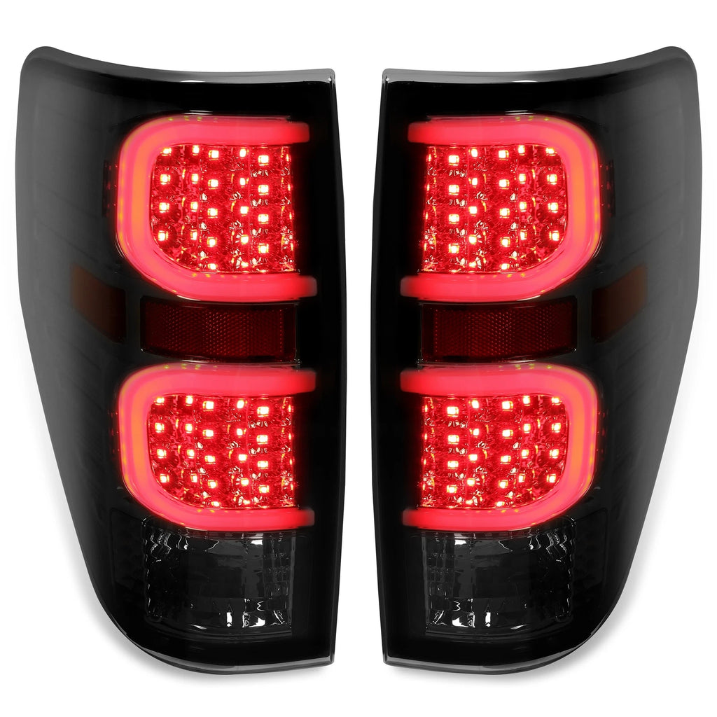 Smoke Black LED Tail Lights for Ford F150 (2009–2014) - Driver & Passenger