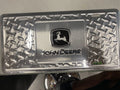 License Plate Emblem for John Deere Tractor (Chrome, Black)