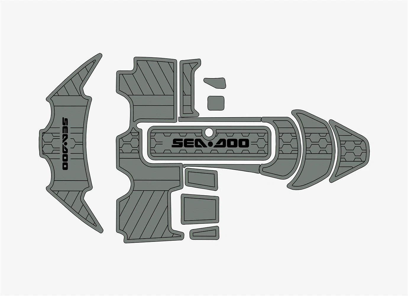 Anti-slip Self-Adhesive Mats for Seadoo 150 Speedster (2007–2012)