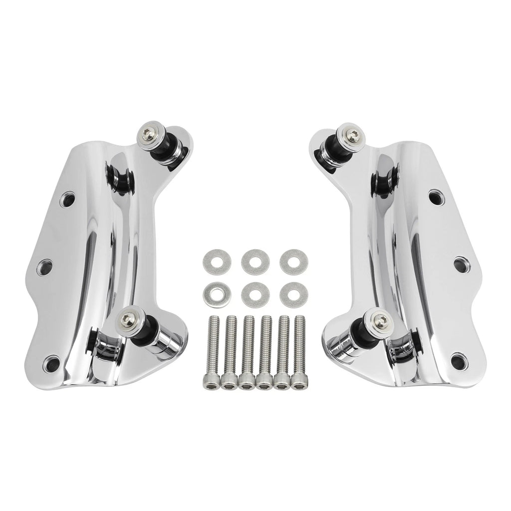 4 Point Docking Hardware Kit for Harley Road Street Glide (2009–2013) Chrome