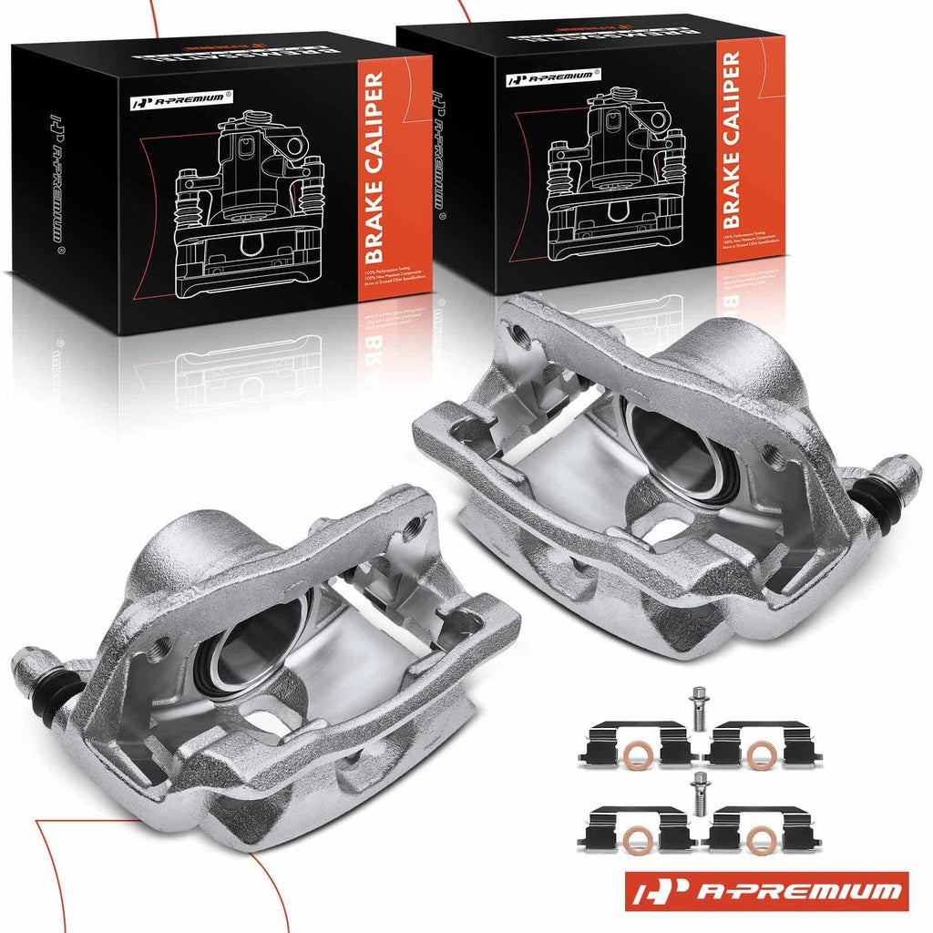 Pair Front Brake Calipers for Honda Civic (2013–2021)