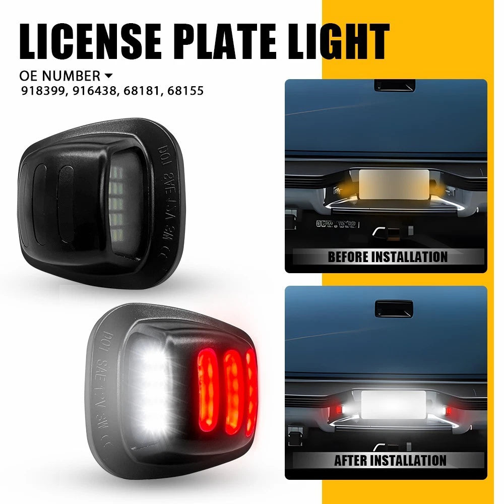 LED Neon Tube License Plate Light for Chevy GMC C/K Pickup (1988–2002)