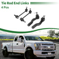 Set of 4 Front Suspension Kit Outer Tie Rod End Sway Bar Link for Lincoln Zephyr (2006–2006)