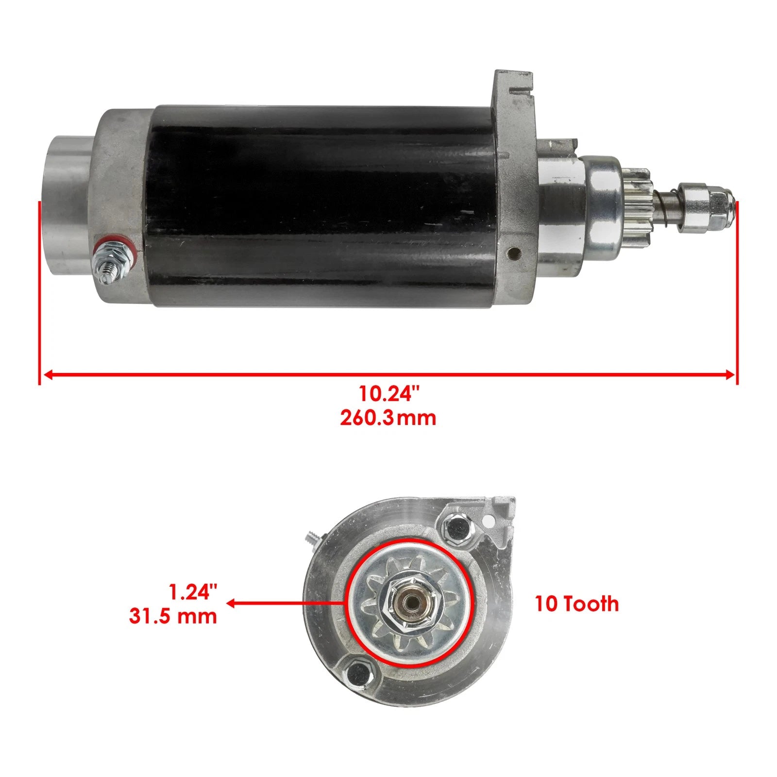 Starter for Mercury 90 90Hp 90Elpto 90Elpto Coastal 90Elpto Jet 65 (1987–1999)