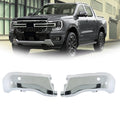 Set of 2 Rear Bumper Ends with Sensor Holes Chrome for Ford Ranger (2019–2023)