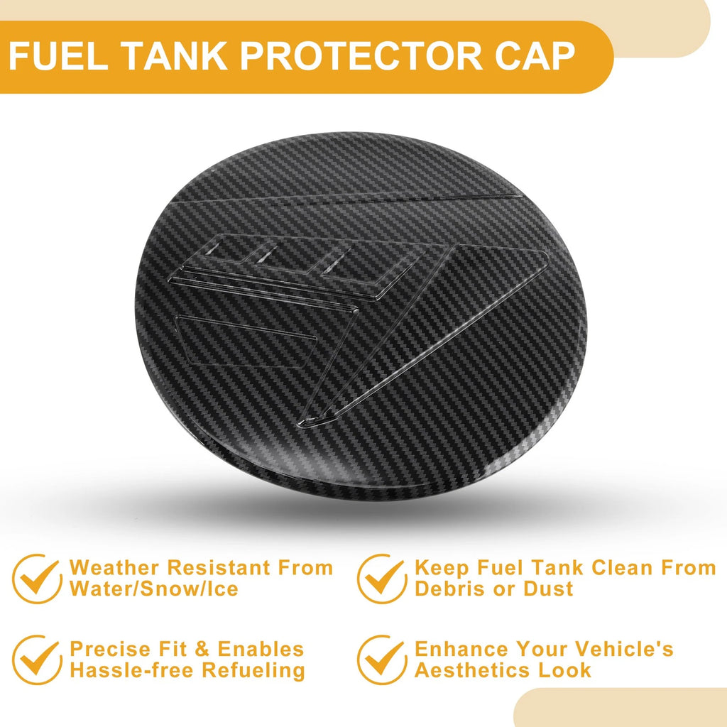 Fuel Tank Door Cap for Subaru Outback (2021–2025) Carbon Fiber Black