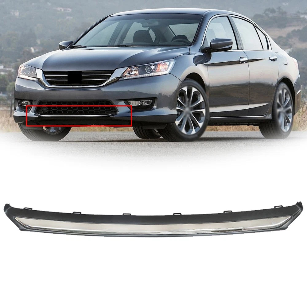 Chrome Black Front Lower Bumper Trim for Honda Accord (2013–2015)