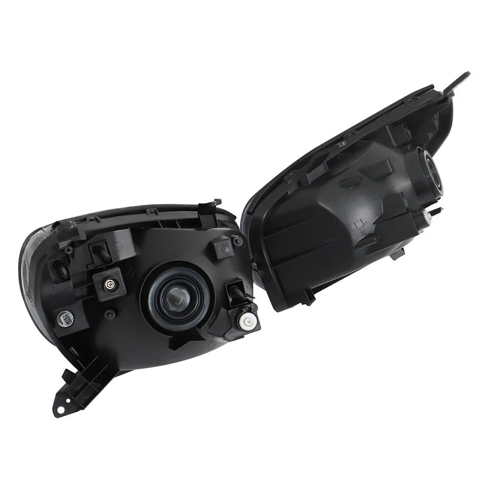 Set of 2 Black Housing Halogen Headlights for Toyota RAV4 (2001–2003)