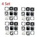 Set of 4 Carburetor Diaphragm Gasket Rebuild Kit for Zama RB-29 Trimmer