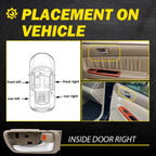Chrome Door Handle for Toyota Camry (2002–2006) Front/Rear Right Inner